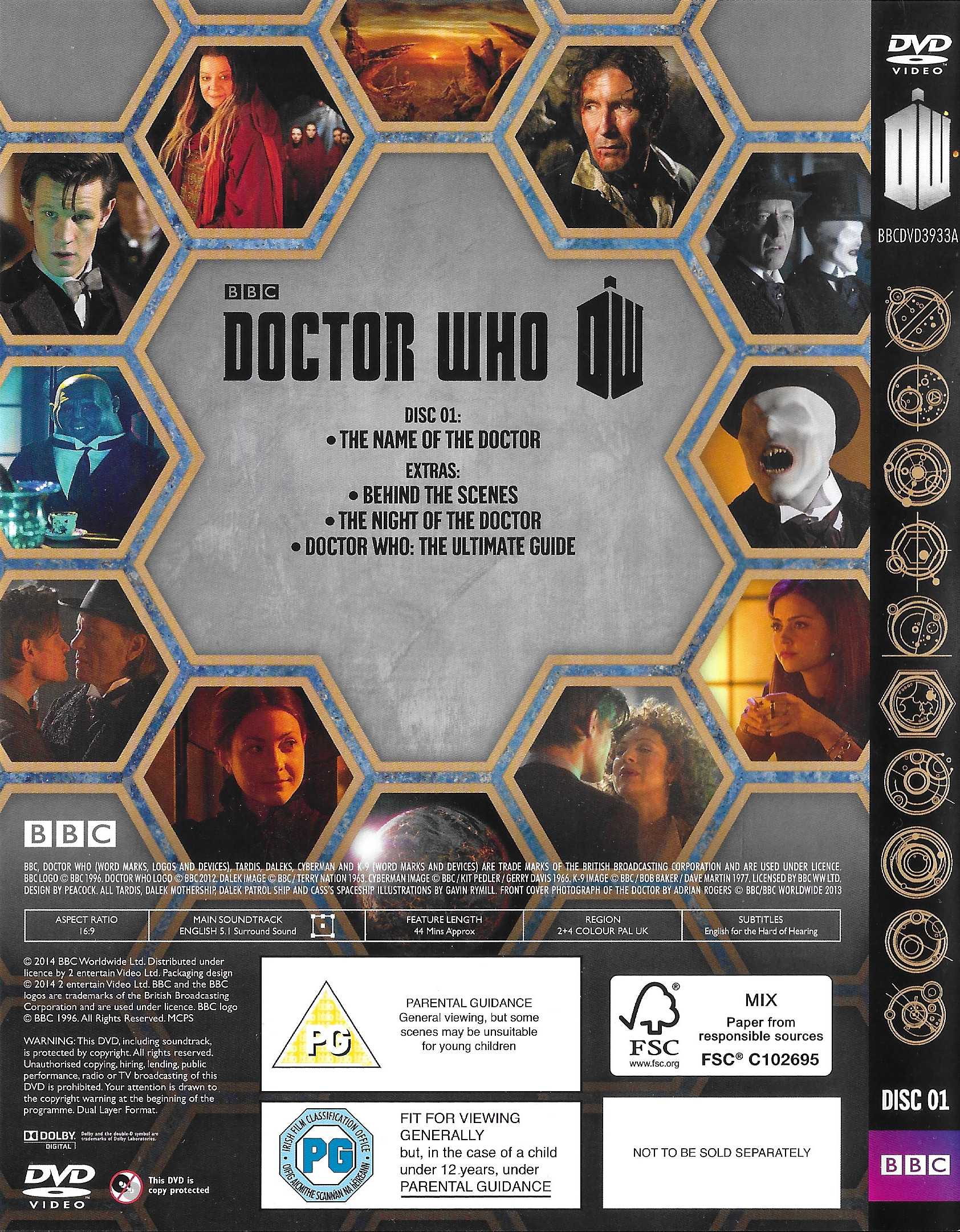 Picture of BBCDVD 3933 01 Doctor Who - The name of the Doctor by artist Steven Moffat from the BBC records and Tapes library